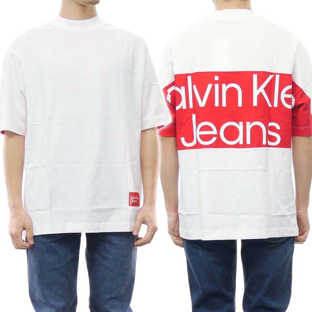 カルバン・クライン Tシャツ メンズ (カルバンクラインジーンズ)CALVIN KLEIN JEANS メンズクルーネックTシャツ J30J322508 ホワイト