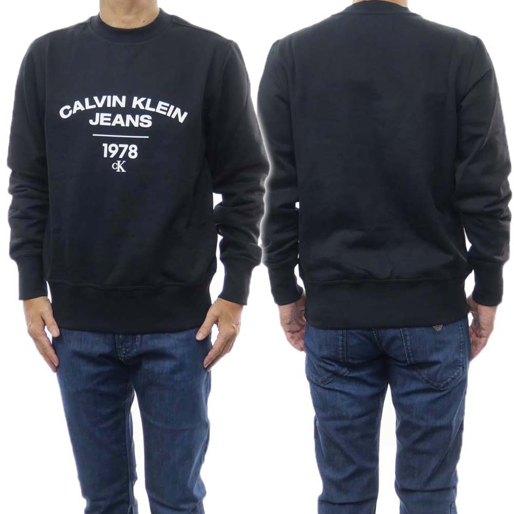 (カルバンクラインジーンズ)CALVIN KLEIN JEANS メンズトレーナー J324210 ブラック