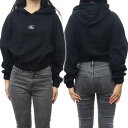 (カルバンクラインジーンズ)CALVIN KLEIN JEANS レディースプルオーバーパーカー J221441 ブラック