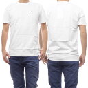 (カルバンクラインジーンズ)CALVIN KLEIN JEANS メンズクルーネックTシャツ J325268 ホワイト /2024春夏新作