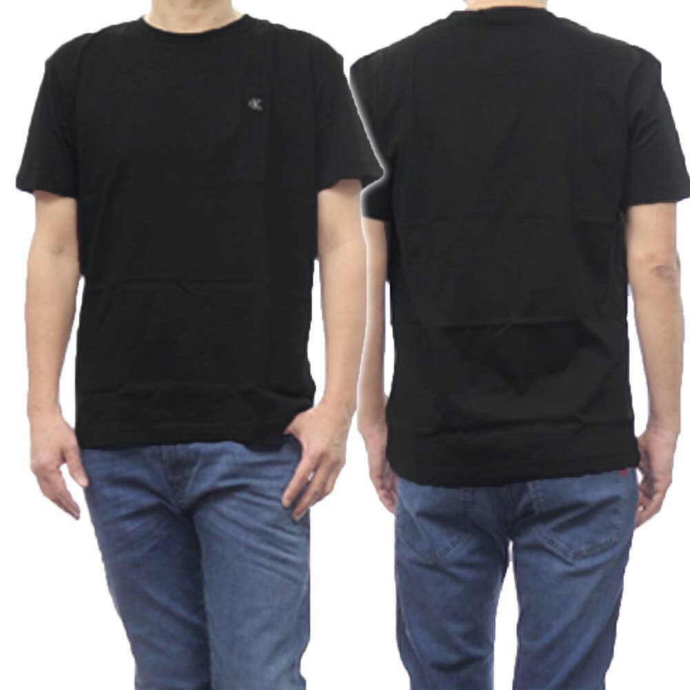 (カルバンクラインジーンズ)CALVIN KLEIN JEANS メンズクルーネックTシャツ J325268 ブラック /2024春夏新作