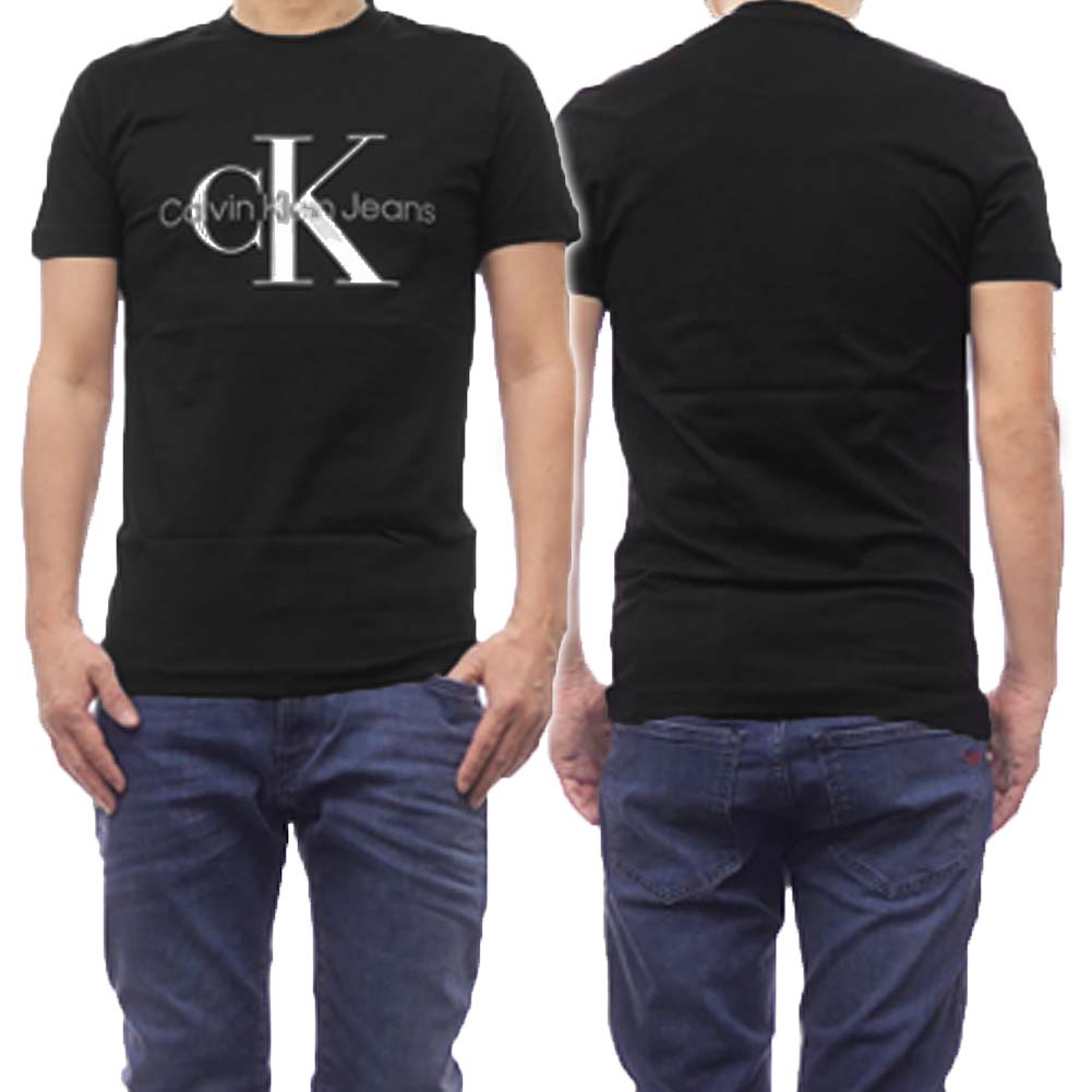 楽天TRE STYLE（カルバンクラインジーンズ）CALVIN KLEIN JEANS メンズクルーネックTシャツ J320935 ブラック /定番人気商品