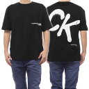 (カルバンクラインジーンズ)CALVIN KLEIN JEANS メンズクルーネックTシャツ J324652 ブラック /2024春夏新作