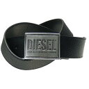 ディーゼル ベルト（メンズ） (ディーゼル)DIESEL メンズレザーベルト X08893 P0396 / B-GRAIN 2 ブラック /定番人気商品