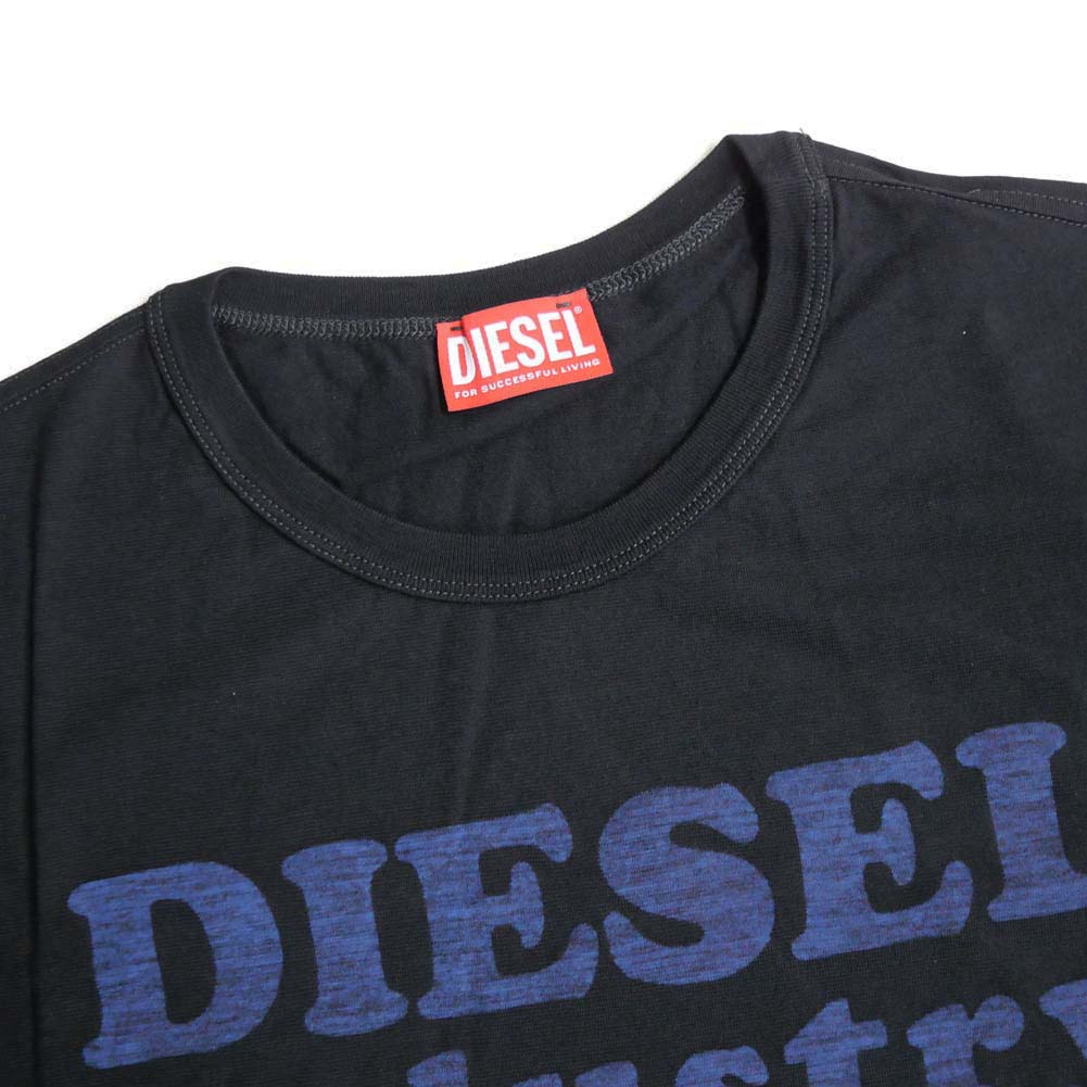 DIESEL ディーゼル クルーネック Tシャツ A12355 0KKAK T-JUST-N9 メンズ ブラック