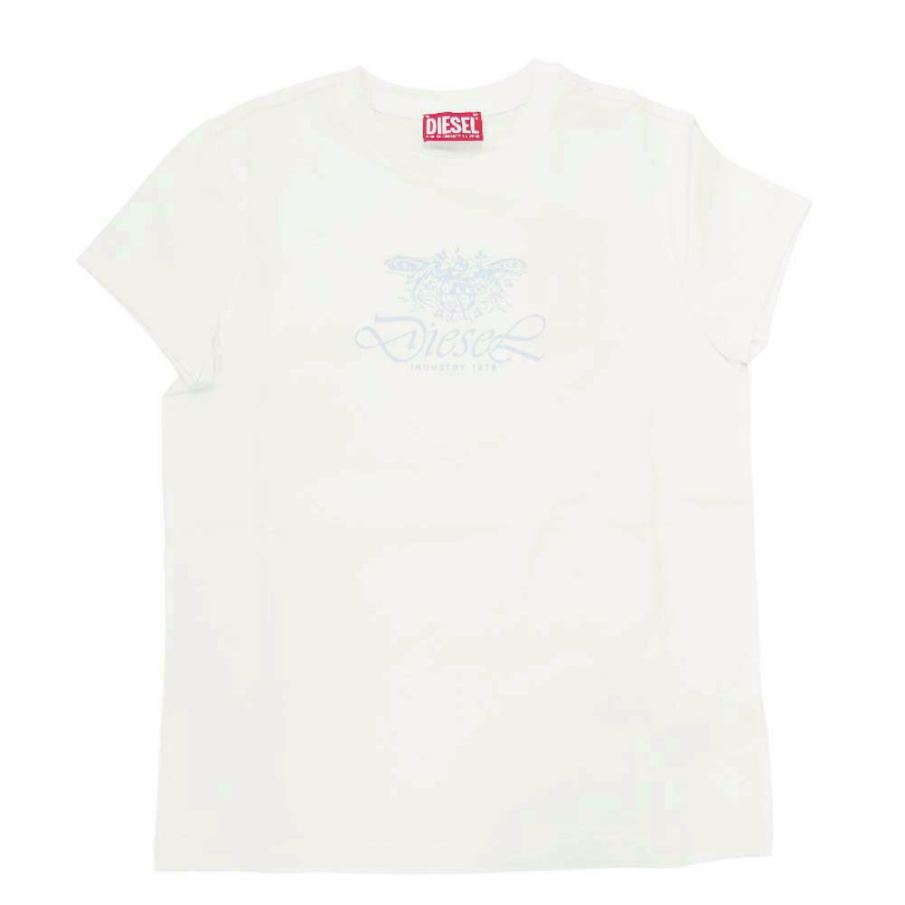 DIESEL ディーゼル クルーネック Tシャツ A12644 0AFAA T-SLAX-N1 レディース ホワ...