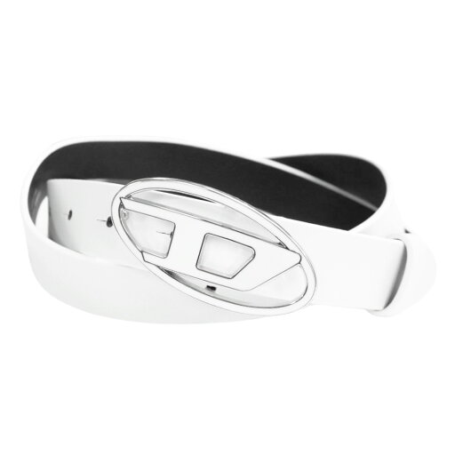 DIESEL ディーゼル レザー ベルト X09716 P1245 B-1DR25レディース ホワイト DIESEL ディーゼル レザー ベルト X09716 P1245 B-1DR25レディース ホワイト
