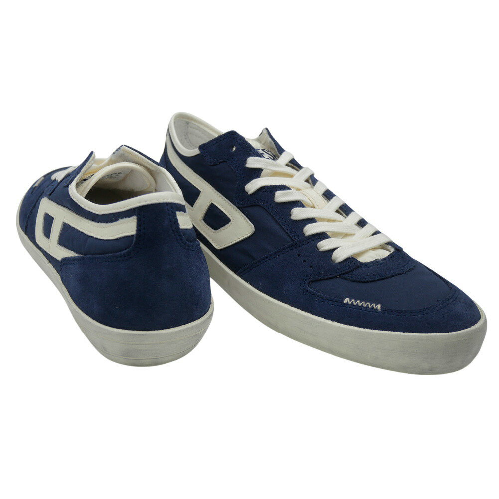 DIESEL ディーゼル メンズローカットスニーカー Y03489 P8119 / S-LEROJI D-1 LOW ネイビー 2025秋冬新作