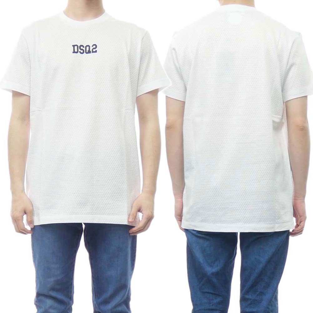 (ディースクエアード)DSQUARED2 メンズクルーネックTシャツ S71GD1168 S23847 ホワイト