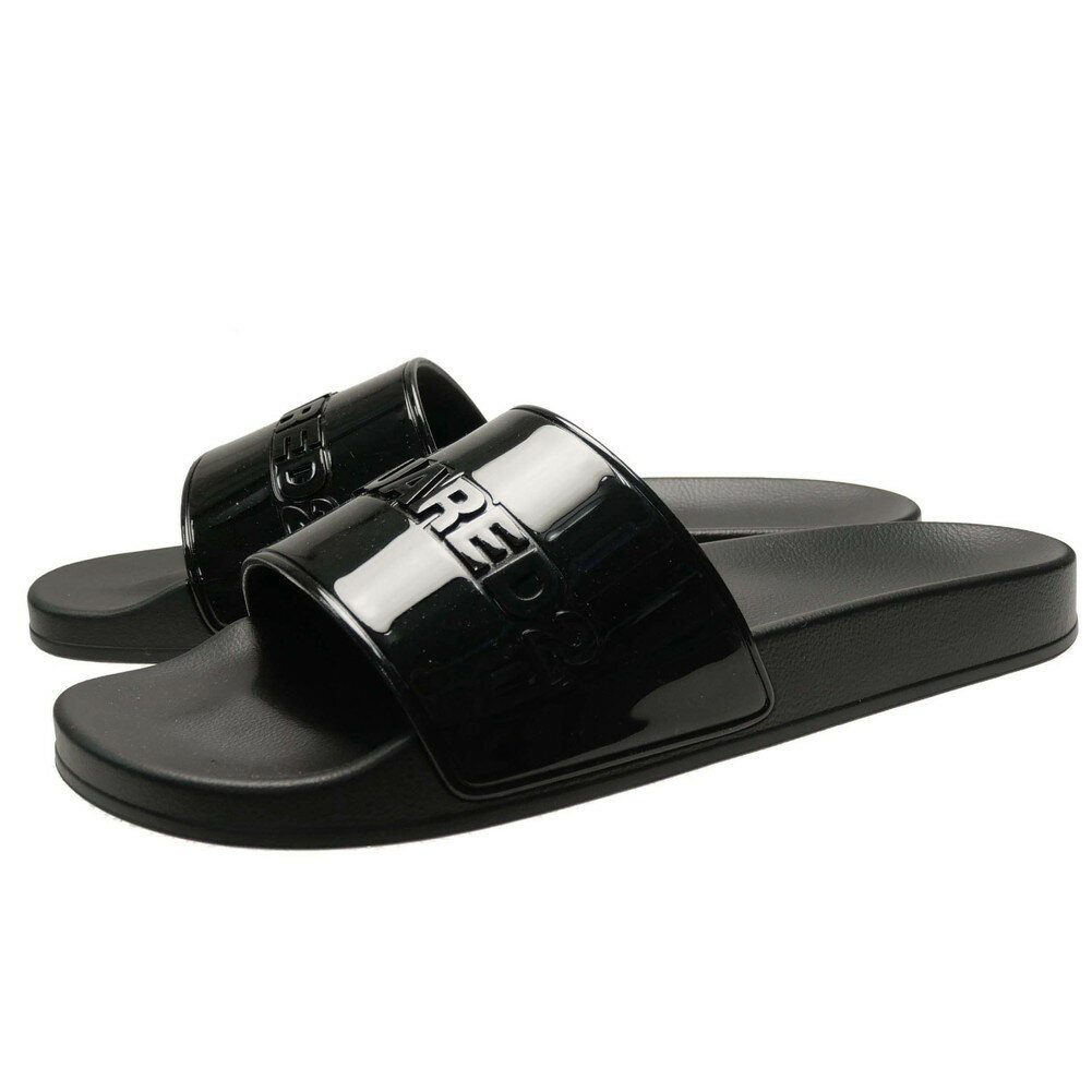 (ディースクエアード)DSQUARED2 メンズシャワーサンダル FFM0023 17206393 / LOGO SLIDES ブラック