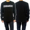 (ディースクエアード)DSQUARED2 メンズクルーネックロングTシャツ S74GD1150 S24583 ブラック