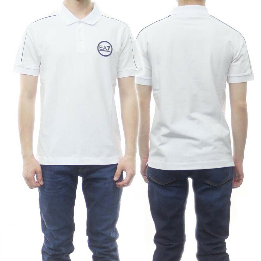 EMPORIO ARMANI EA7 エンポリオ アルマーニ ポロシャツ 3LPF26 PJ5MZ メンズ ホワイト