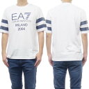 (エンポリオアルマーニ)EMPORIO ARMANI EA7 メンズクルーネックTシャツ 3RUT03 PJ7CZ ホワイト