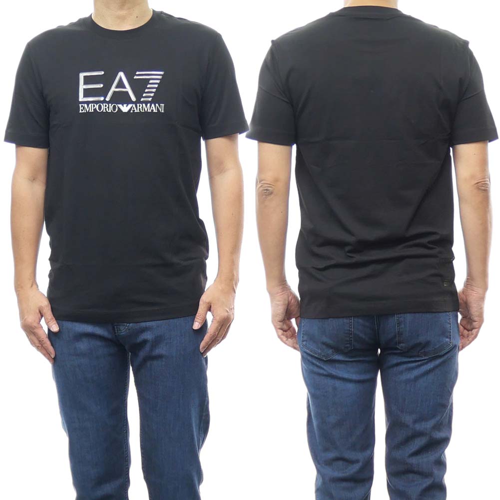 (エンポリオアルマーニ)EMPORIO ARMANI EA7 メンズクルーネックTシャツ 3RPT71 PJM9Z ブラック