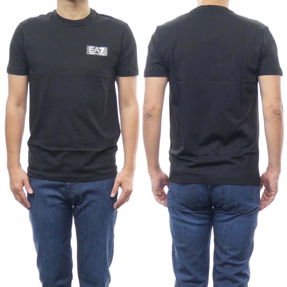 EMPORIO ARMANI EA7 エンポリオ アルマーニ クルーネック Tシャツ 3RPT19 PJM9Z メンズ ブラック