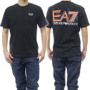 (エンポリオアルマーニ)EMPORIO ARMANI EA7 メンズクルーネックTシャツ 3DUT06 PJVBZ ブラック /2024春夏新作