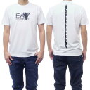 (エンポリオアルマーニ)EMPORIO ARMANI EA7 メンズクルーネックTシャツ 3DPT36 PJULZ ホワイト /2024春夏新作