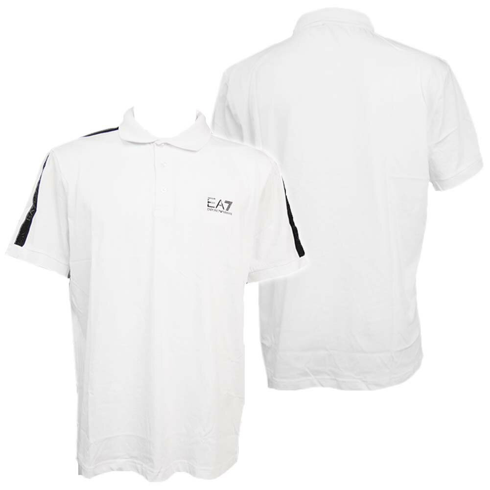 EMPORIO ARMANI エンポリオ アルマーニ EA7 スムース ポロシャツ 3DPF23 PJ02Z メンズ ホワイト