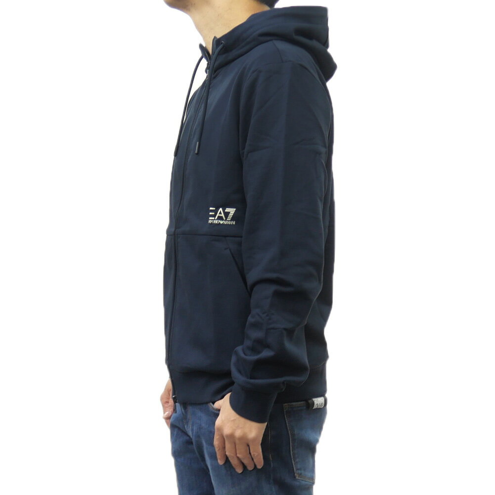 EMPORIO ARMANI エンポリオアルマーニ EA7 ジップアップパーカー 7M000001 AF11971 メンズ ネイビー
