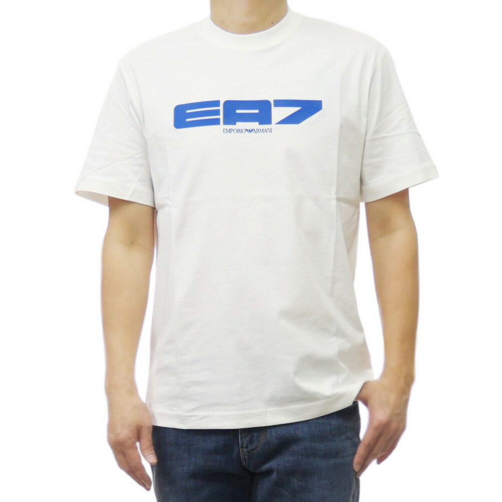 EMPORIO ARMANI エンポリオアルマーニ EA7 メンズクルーネックTシャツ 7M000163 AF13938 ホワイト