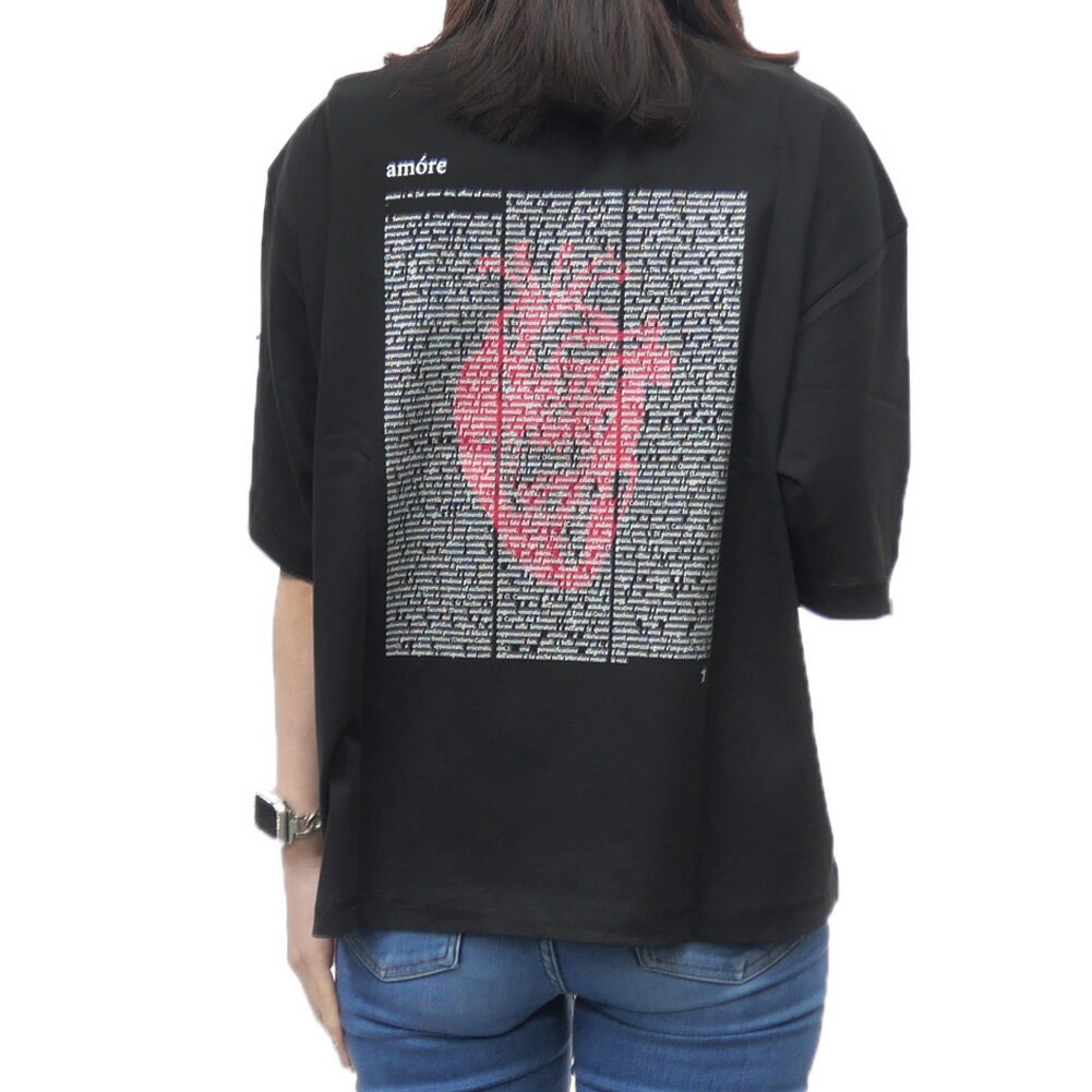 Rakuten - EMPORIO ARMANI エンポリオアルマーニ EA7 バックロゴ クルーネックTシャツ 7X000036 AF13243 レディース ブラック