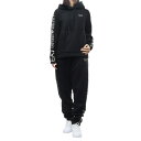 EMPORIO ARMANI エンポリオアルマーニ EA7 裏起毛 セットアップスウェット 7W000116 AF10443 レディース ブラック