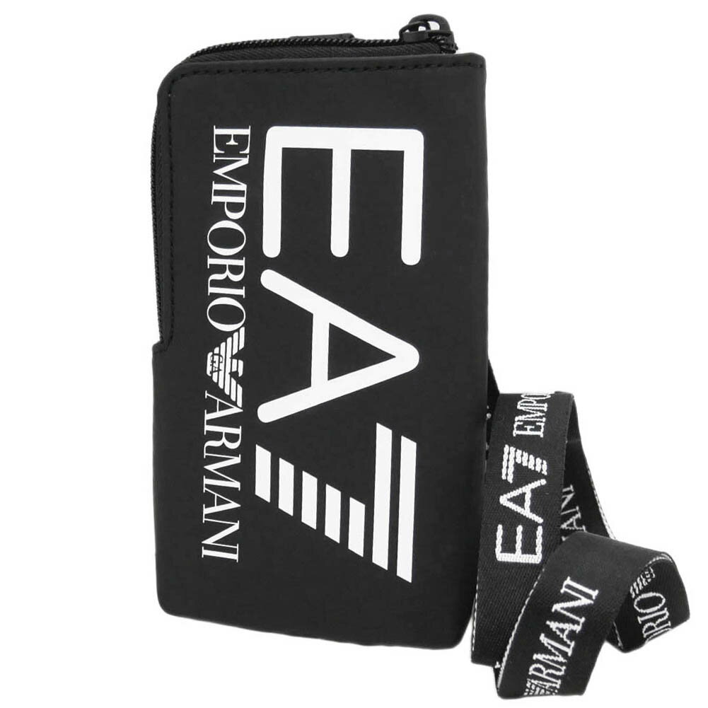 ★難有り特価！EMPORIO ARMANI エンポリオアルマーニ EA7 メンズミニポーチ/フォンポーチ 245102 3R910 ブラック 定番人気商品