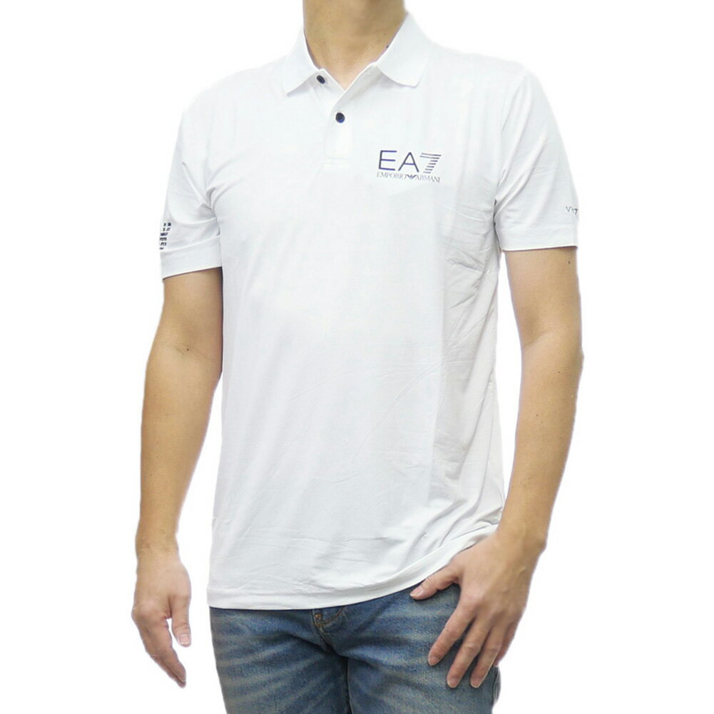 EMPORIO ARMANI エンポリオアルマーニ EA7 ポロシャツ 8NPF23 PJEMJ メンズ ホワイト 定番人気商品