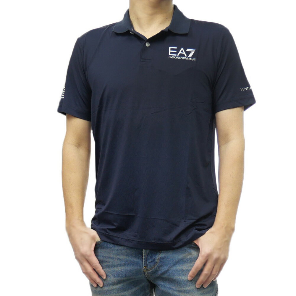 EMPORIO ARMANI エンポリオアルマーニ EA7 ポロシャツ 8NPF23 PJEMJ メンズ ネイビー 定番人気商品