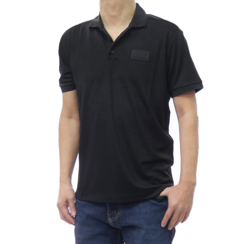 EMPORIO ARMANI エンポリオアルマーニ EA7 スムース ポロシャツ 7M001359 AF13862 メンズ ブラック 2026春夏新作