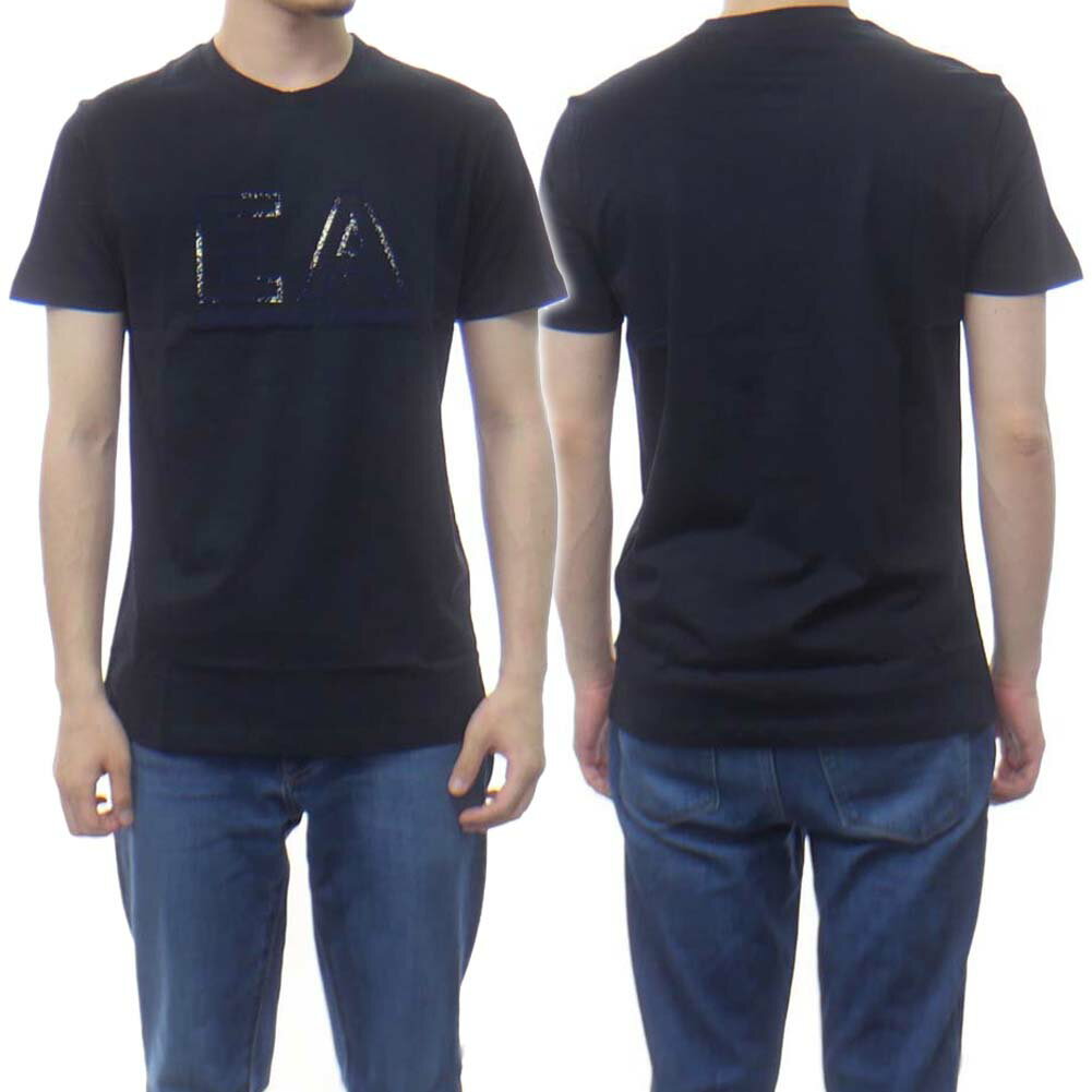 (エンポリオアルマーニ)EMPORIO ARMANI メンズクルーネックTシャツ 3L1TFM 1JPZZ ネイビー