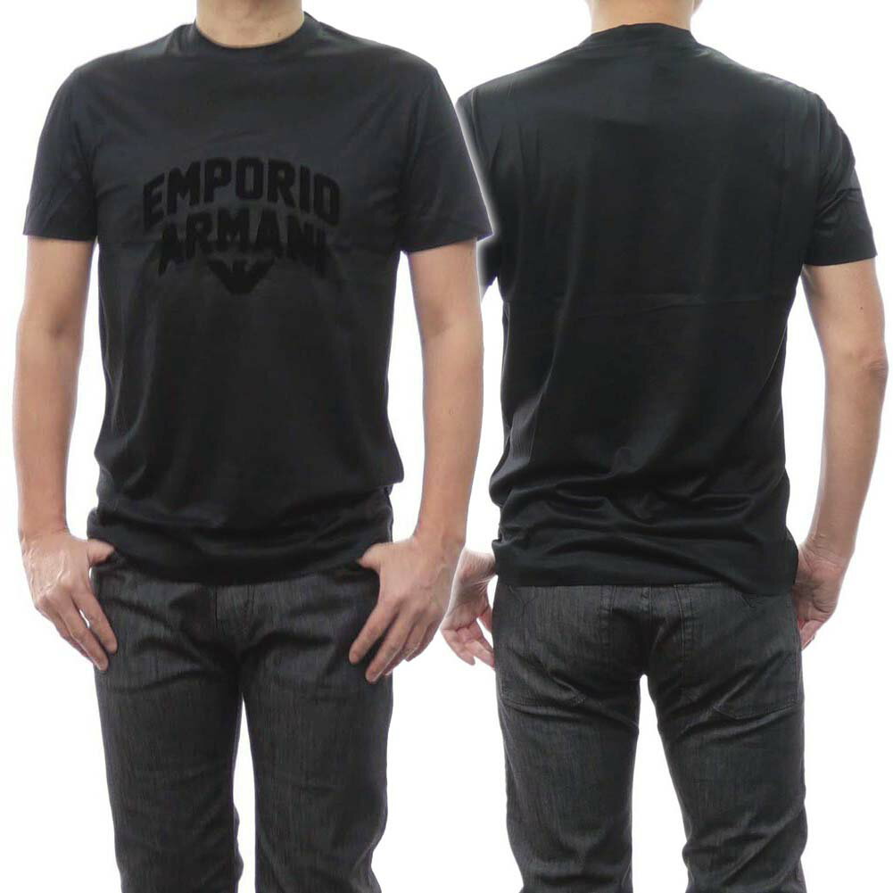 (エンポリオアルマーニ)EMPORIO ARMANI メンズクルーネックTシャツ 3R1TBG 1JUVZ ブラック
