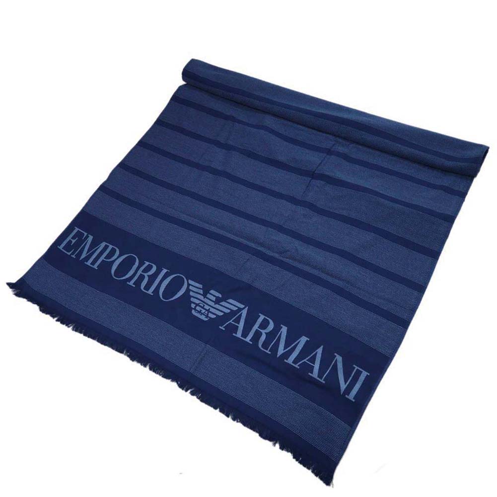 EMPORIO ARMANI UNDERWEAR エンポリオ アルマーニ アンダーウェア スポーツタオル バスタオル 231763 3R458 メンズ ネイビー