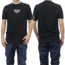 (エンポリオアルマーニ)EMPORIO ARMANI メンズクルーネックTシャツ 3D1T73 1JPZZ ブラック /2024春夏新作