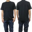 (エンポリオアルマーニ)EMPORIO ARMANI メンズクルーネックTシャツ 3D1TH3 1JOCZ ブラック /2024春夏新作