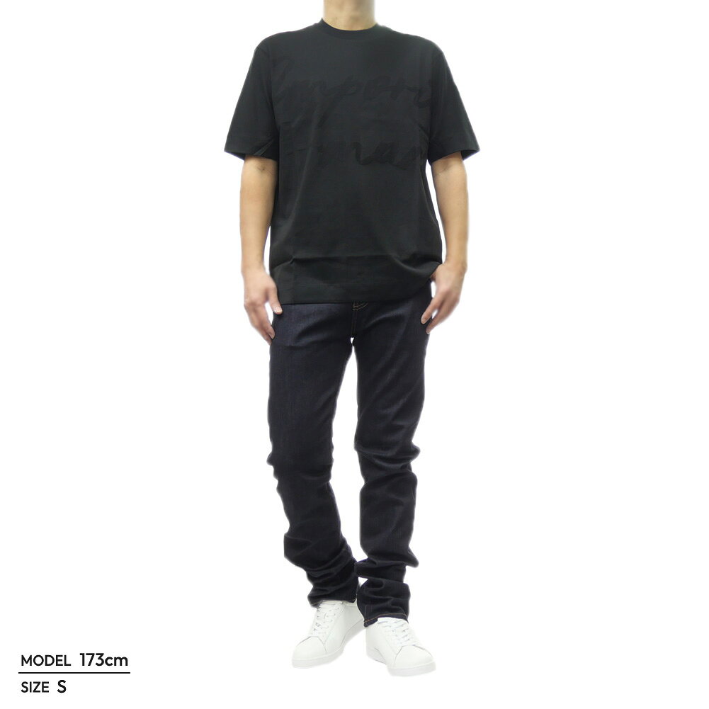EMPORIO ARMANI エンポリオアルマーニ 同色ロゴ クルーネックTシャツ EM000943 AF1...