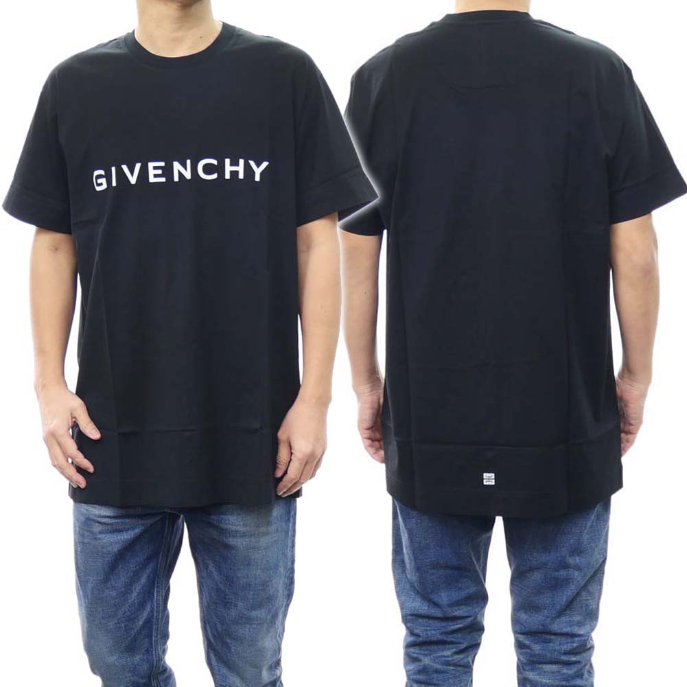 (ジバンシィ)GIVENCHY メンズクルーネックTシャツ BM716N3YAC ブラック /2024春夏新作