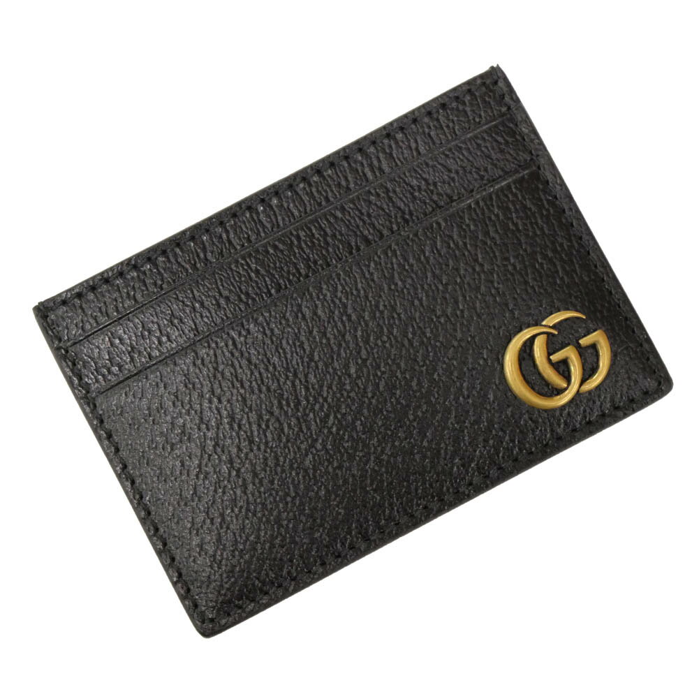 (グッチ) GUCCI メンズ マネークリップ付きカードケース 436022 DJ20T ブラック /2024春夏新作