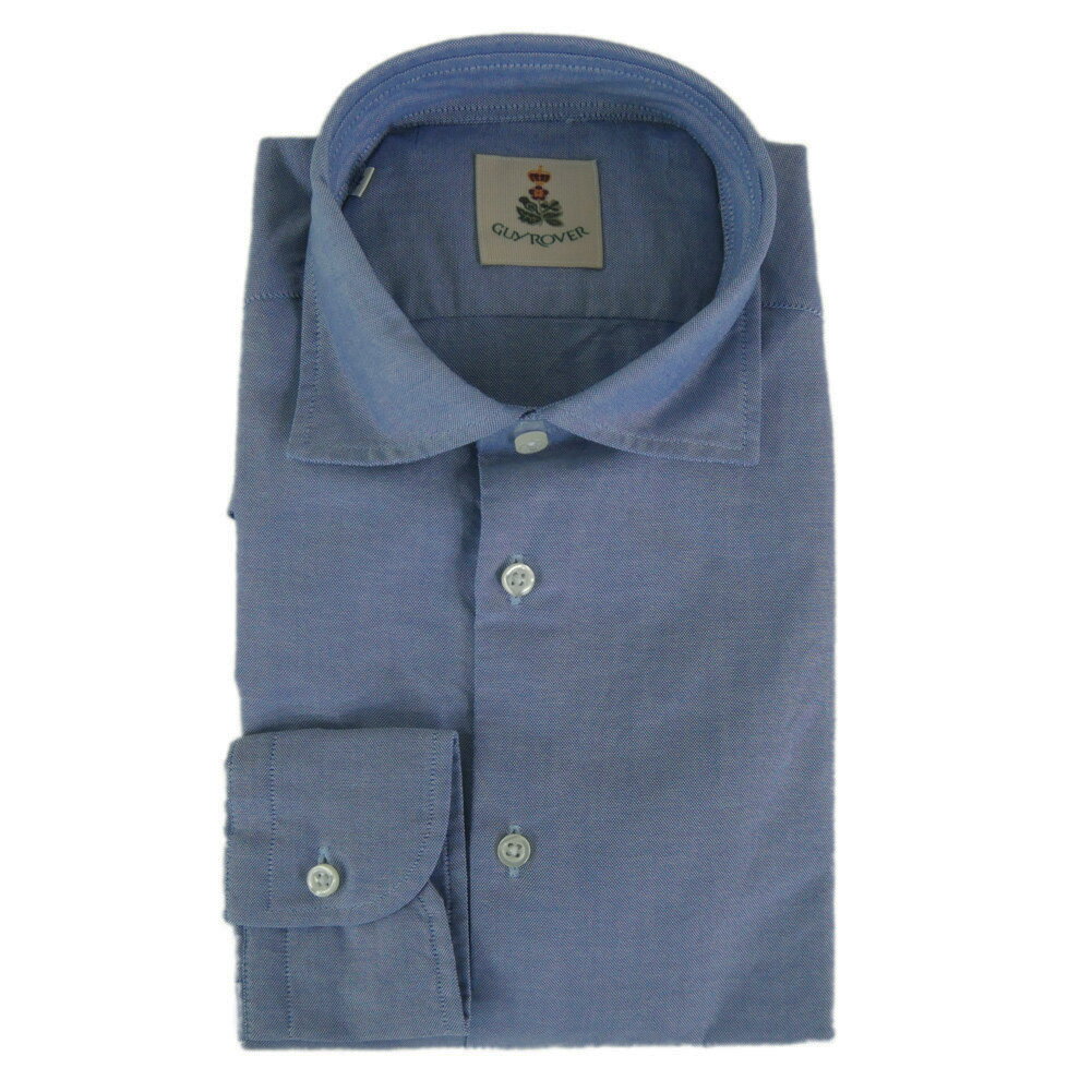 【お問い合わせ番号】GR25FW103 シーズン 　2025-26秋冬コレクション 型 番 　V2670L 552802 カラー 　ブルー（7） 生産国 　チュニジア 素 材 　コットン100％ 撮影着用サイズ 38　：着用モデル 身長173cm 体重63kg・標準体型　　（通常着用サイズ：EUサイズ:S～M　イタリアサイズ:44～46　インチサイズ:29　JPNサイズ:M） ＜試着感：38サイズ着用でスリムな着用感でした。＞ コメント 1967年ピアツェンツァにて創業され,オールマシンメイドのシャツでは最高峰のクオリティを誇ることで知られるシャツブランド"GUY ROVER"。やわらかなコットン地でオン・オフともに活躍するカジュアルシャツです。ラフさの中にもエレガントさがあり大人な色気を演出してくれる逸品です。スーツスタイルからデニムスタイルまで合わせやすくオールシーズン着られている一着です。 サイズ肩幅胸囲着丈袖丈 3741cm98cm74cm63cm 3842cm102cm75cm64cm 3943cm106cm75cm65cm 4044cm110cm76cm65cm 4145cm114cm76cm66cm 4246cm118cm77cm66cm ※記載寸法はすべてスタッフの手作業による採寸（実寸）となります。また商品によっては微妙に個体差が生じることもあるため、実際の商品と若干異なる場合があります。予めご了承下さい。 ～ご注意事項～ ●掲載商品画像はご利用環境等により実際の商品と色味や質感などに若干誤差が生じる場合があります。予めご了承下さい。 ●掲載商品は他店舗でも販売しております。在庫管理には十分配慮しておりますが、タイミングによりご注文の商品をご用意できない場合があり、その際は誠に申し訳ございませんがご注文をキャンセルさせて頂きます。 ●販売価格は予告なく変更させて頂く場合があります。 ●こちらの商品は並行輸入品となります。