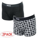 HUGO BOSS (ヒューゴボス)HUGO BOSS アンダーウェア メンズボクサーパンツ 50479116 10245107 / Trunk 2P Gift ブラック