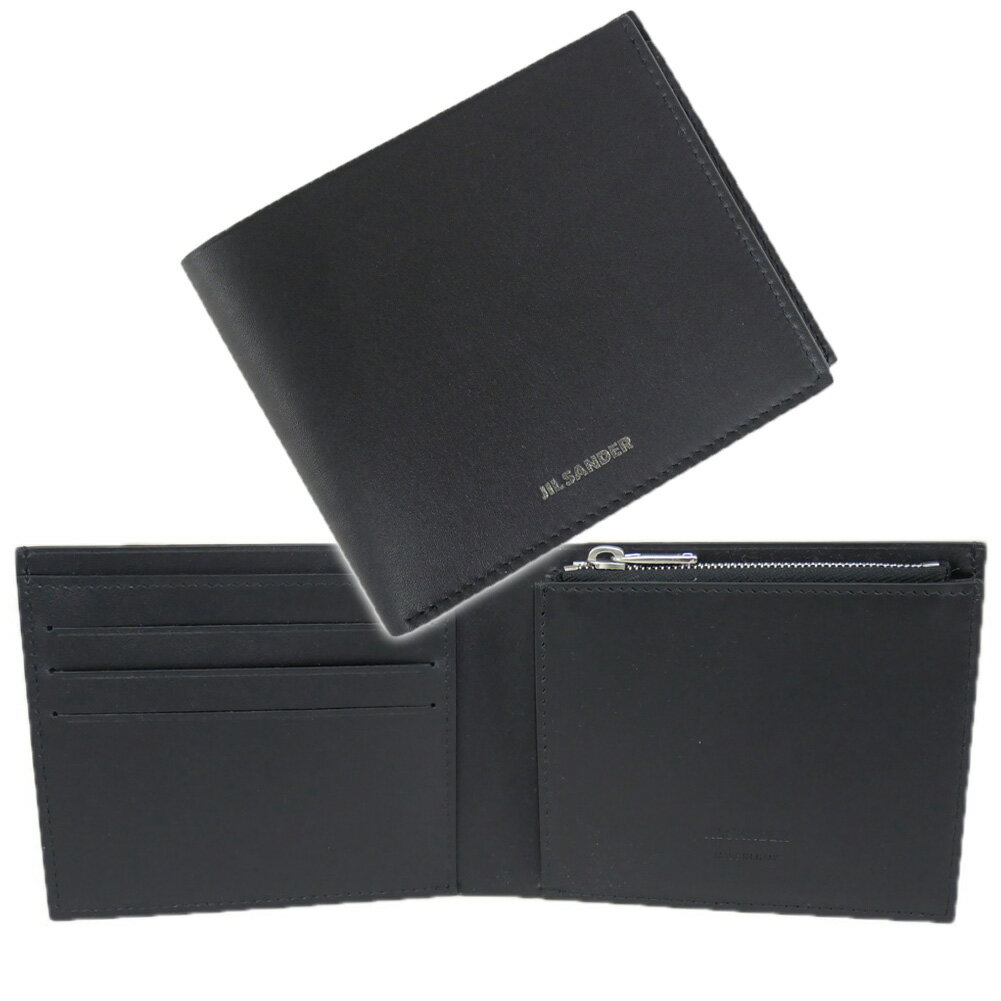 Rakuten - JIL SANDER ジルサンダー 二つ折り財布（小銭入れ付き） J25UI0002 P5995/ZIP POCKET WALLET ブラック