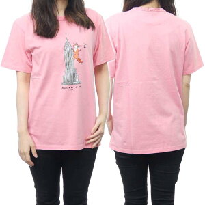 MAISON KITSUNE メゾンキツネ クルーネック Tシャツ OLY EMPIRE FOX CLASSIC TEE-SHIRT IU00163KJ0008 メンズ レディース ピンク