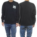 (]Lcl)MAISON KITSUNE YN[lbNjbg/Z[^[ LM00819KT1063 / FOX HEAD INTARSIA COMFORT JUMPER ubN