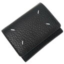 (メゾンマルジェラ)MAISON MARGIELA メンズ三つ折り財布（小銭入れ付き） SA3UI0010 P4455 ブラック /定番人気商品