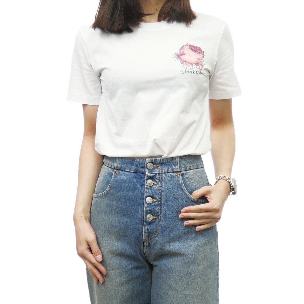 MARNI マルニ クルーネックTシャツ THJE0293PX UTC017 レディース ホワイト