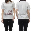 (ラブモスキーノ)LOVE MOSCHINO レディースクルーネックTシャツ W4H0605 M3876 ホワイト