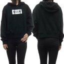 MSGM エムエスジーエム レディース プルオーバー パーカー 2941MDM177 207799 ブラック