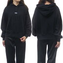 MSGM エムエスジーエム レディース プルオーバー パーカー 2000MDM509 200000 ブラック