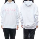 MSGM エムエスジーエム レディース パイル地プルオーバー パーカー 3541MDM515 237799 ホワイト