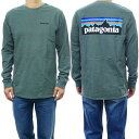 (パタゴニア)PATAGONIA メンズロングスリーブTシャツ 38518/M 039 S L/S P-6 LOGO RESPONSIBILI-TEE BLK モスグリーン